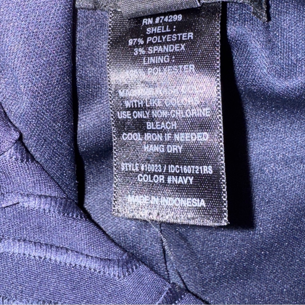 En Focus Navy Blue A-Line Dress Size 6 - Picture 8 of 9